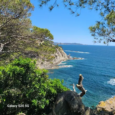 Vue De La Fossette 5mn A Pied Proche Du Centre Willa Le Lavandou